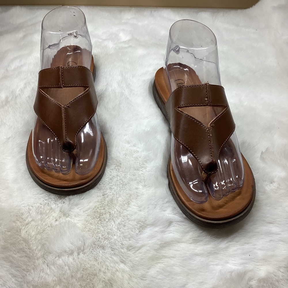 Brown Leather Women's Sandals